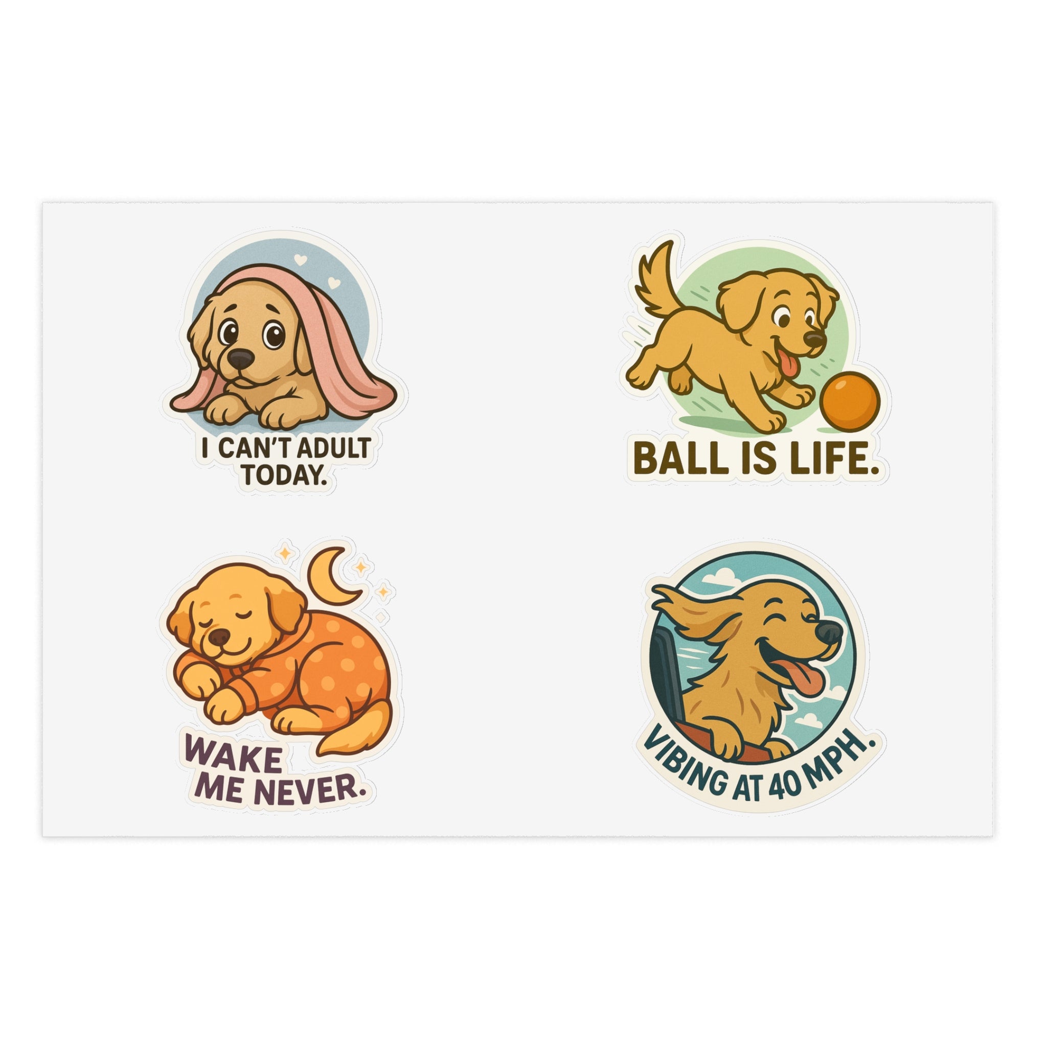 Golden Retriever - Sticker Sheet
